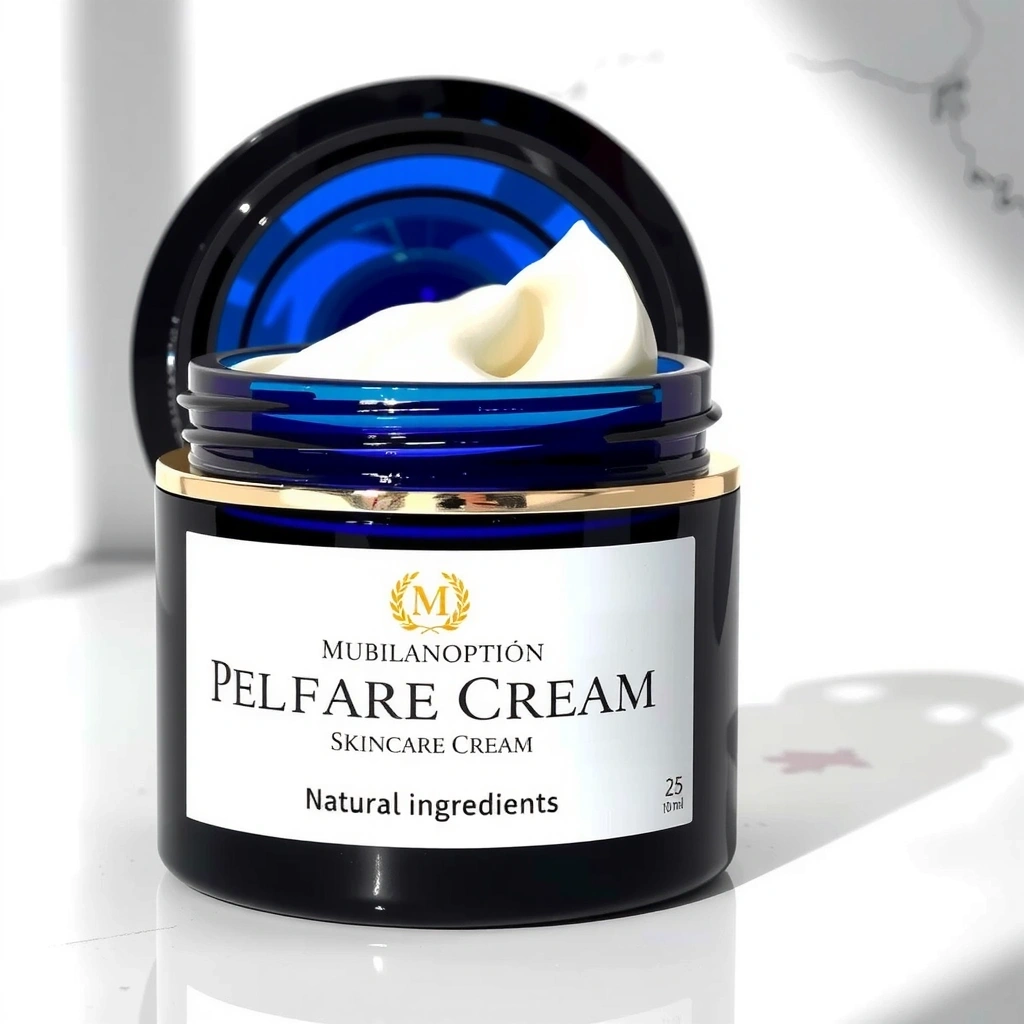 Luxurious skin care cream jar